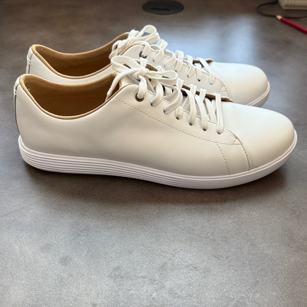 Cole Haan White Leather Sneakers